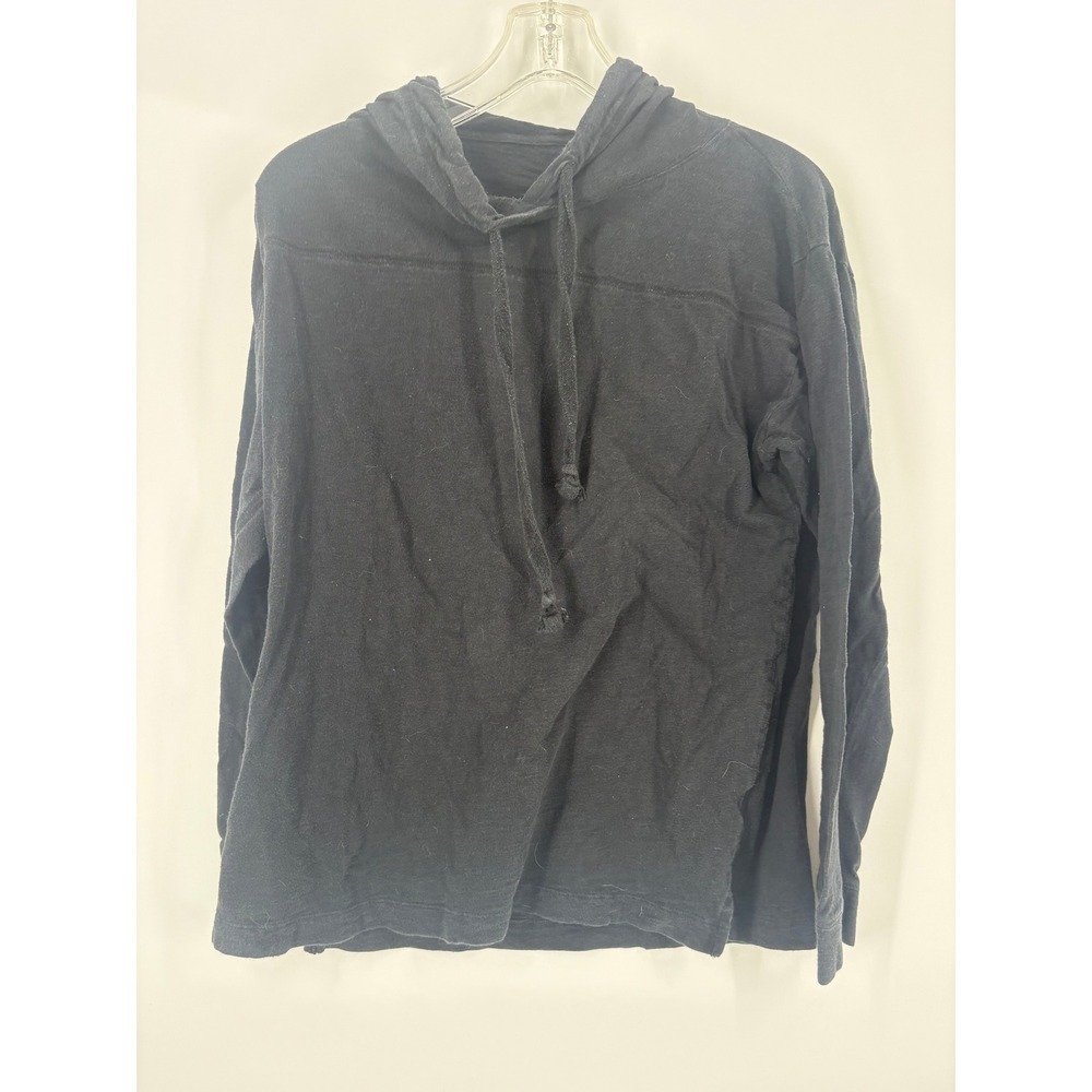 PINK Victoria's Secret Black Long Sleeve Hoodie Top Size Small